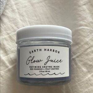 Earth Harbor Glow Juice Refining Enzyme Mask — Cream Jar (Blue Product)